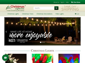 'christmaslightsetc.com' screenshot