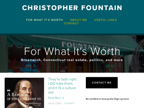 'christopherfountain.com' screenshot