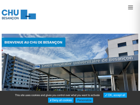 'chu-besancon.fr' screenshot