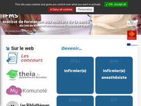 'chu-nimes.fr' screenshot