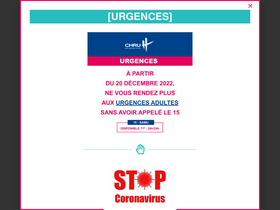 'chu-tours.fr' screenshot