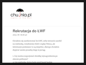 'chujnia.pl' screenshot