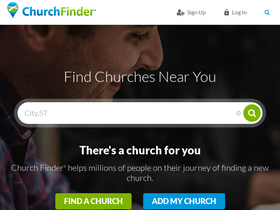 'churchfinder.com' screenshot