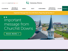 'churchilldowns.com' screenshot