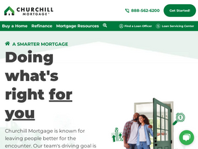 'churchillmortgage.com' screenshot