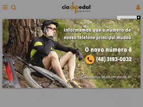'ciadopedal.com.br' screenshot