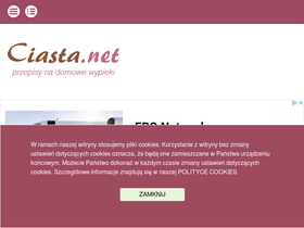 'ciasta.net' screenshot