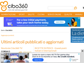 'cibo360.it' screenshot