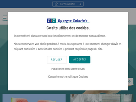 'cic-epargnesalariale.fr' screenshot