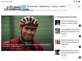 'ciclismocolombiano.com' screenshot