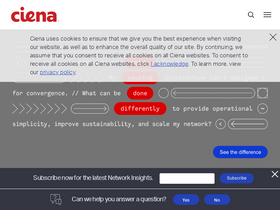 'ciena.com' screenshot