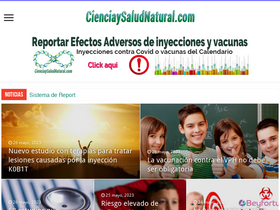 'cienciaysaludnatural.com' screenshot