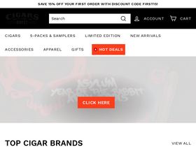 'cigarsdirect.com' screenshot