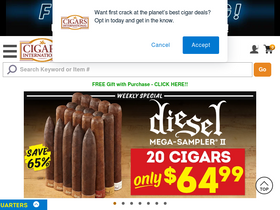 'cigarsinternational.com' screenshot