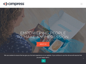 'cimpress.com' screenshot