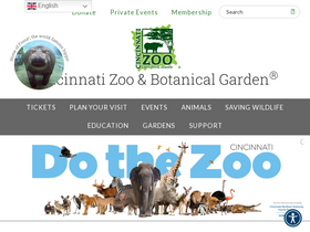 'cincinnatizoo.org' screenshot