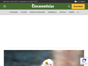 'cinconoticias.com' screenshot