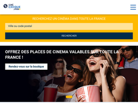 'cinecheque.fr' screenshot