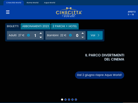 'cinecittaworld.it' screenshot