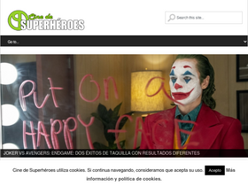 'cinedesuperheroes.com' screenshot
