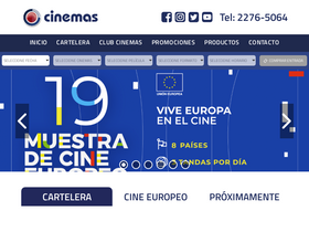 'cinemas.com.ni' screenshot