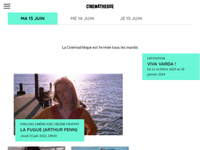 'cinematheque.fr' screenshot