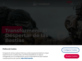 'cineplanet.com.pe' screenshot