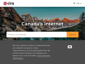 'cira.ca' screenshot