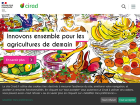 'cirad.fr' screenshot