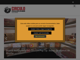 'circulobellasartes.com' screenshot