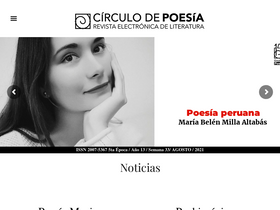 'circulodepoesia.com' screenshot