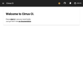 'cirrus-ci.com' screenshot