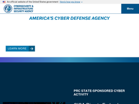 'cisa.gov' screenshot