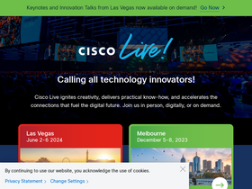 'ciscolive.com' screenshot