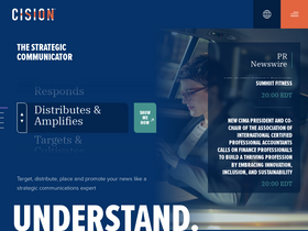 'cision.com' screenshot