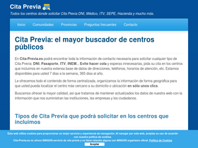 'cita-previa.es' screenshot