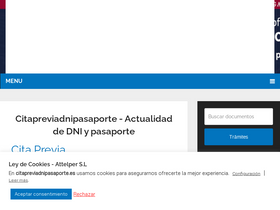 'citapreviadnipasaporte.es' screenshot
