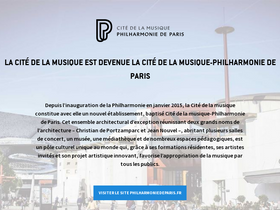 'citedelamusique.fr' screenshot