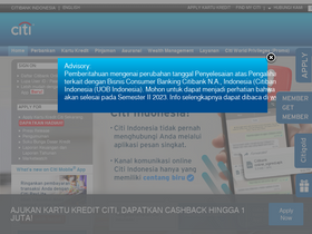 'citibank.co.id' screenshot