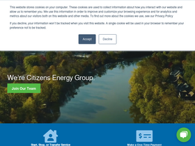 'citizensenergygroup.com' screenshot