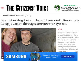 'citizensvoice.com' screenshot