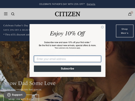 'citizenwatch.com' screenshot