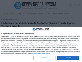 'cittadellaspezia.com' screenshot