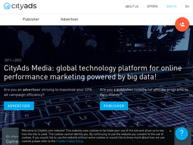 'cityads.com' screenshot