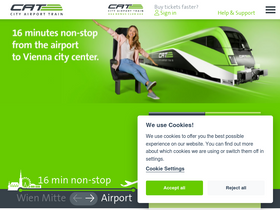 'cityairporttrain.com' screenshot