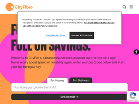 'cityfibre.com' screenshot