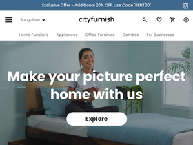 'cityfurnish.com' screenshot