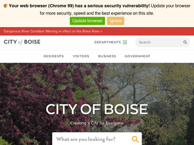'cityofboise.org' screenshot