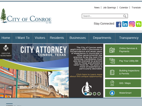 'cityofconroe.org' screenshot