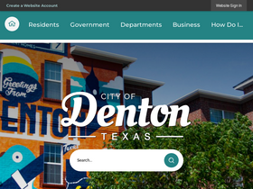 'cityofdenton.com' screenshot